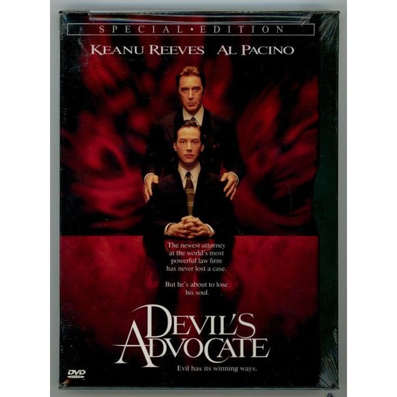 DEVIL'S ADVOCATE SPECIAL EDITION DVD, Keanu Reeves & Al Pacino, "...great, wily - Picture 1 of 2